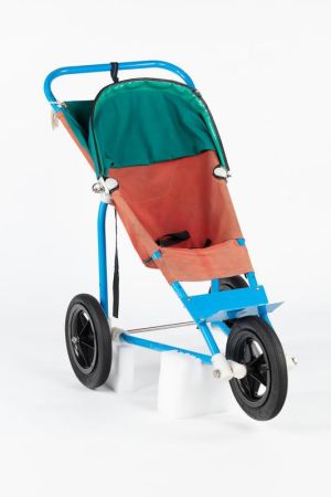 The prototype of first Mountain Buggy stroller, created by New Zealander Allan Croad.